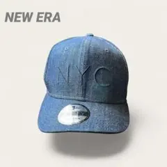 NEW ERAデニム NYC 刺繍 ベースボールキャップ