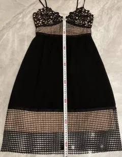 【美品】theory刺繍キャミドレス ワンピース レース セクシー ミニ キャバ