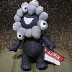 【新品】大阪万博 ミャクミャク EDWIN エドウィン ぬいぐるみ黒デニム【大】