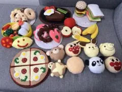 フェルトおままごと たい焼き三種類と袋セット ハンドメイド - メルカリ