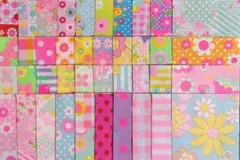 アンティークファブリックピンクス　カットクロス40枚セット　b