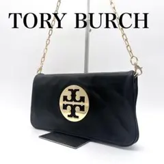 【Tory Burch】美品 ロビンソンチェーンショルダーバッグ ブラック