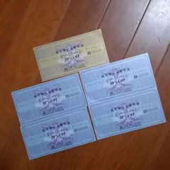 ゼビオホールディングス 優待券　20%割引 1枚 10%割引　4枚