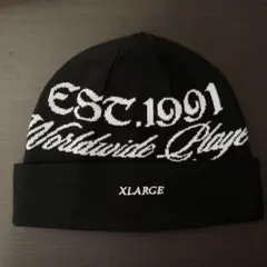 XLARGE ビーニー ブラック
