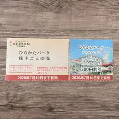ひらかたパーク　入園券　フリーパス割引券　ひらパーのサムネイル