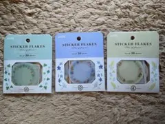 花柄シールフレーク 30枚入りセット