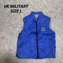 80s UKミリタリー 中綿ナイロンベスト イングランド製