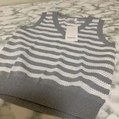 定価4980円 早い者勝ち EGOIST サマーニット ベスト ボーダー 新品