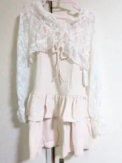 新品タグ付き エムズエキサイト ボレロ＆キャミワンピ セット