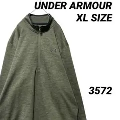 UNDER ARMOUR ハーフジップ プルオーバー XL ワンポイント 刺繍
