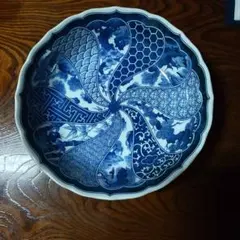 染付 華山 皿 伝統文様 陶磁器 - メルカリ
