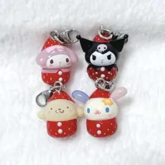 サンリオ いちご めじるしアクセサリー クロミ マイメロ　プリン　ウサハナ