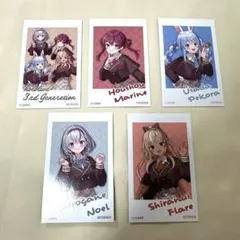 ホロライブ × 元町ドリア 3期生 購入特典 チェキ風ブロマイド コンプセット