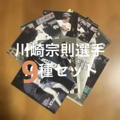 プロ野球チップスカード川崎宗則選手9種まとめセット(キラ1種、ノーマル3種他)