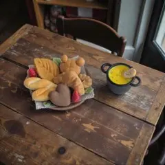 ミニチュア パンプレート & コーンスープセット