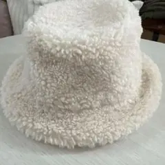 バケットハット レディース 帽子 ハット 秋 冬 もこもこ　GU