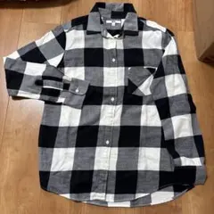 9月23日迄の最終値下のオークションスタートUNIQLO チェック柄 長袖シャツ