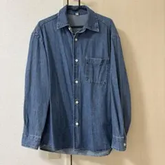 GU ウォッシュドシャツ(デニム)