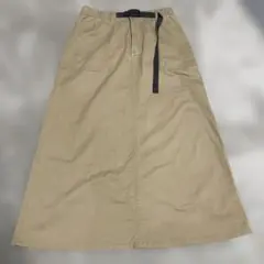 GRAMICCI グラミチ　ベージュ ロングベイカースカート チノスカート Ｍ