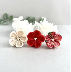 梅小花のユーピン　【袴　七五三髪飾り】