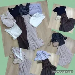 レディース服　まとめ売りコーデ売り　オフィス　春夏　きれいめカジュアル　ML