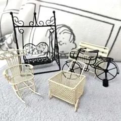 アイアン　ミニチュア　ベンチ　自転車　ブランコ　イス　　ガーデニング　インテリア