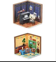 あつ森　まめきち&つぶきち ジュン　リーメント フィギュア ハッピールーム