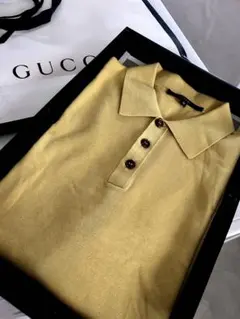 国内正規品 イタリア製 GUCCI グッチ コットン ポロシャツ ホワイト S 