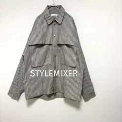未使用 STYLEMIXERスタイルミキサー ストライプシャツ オーバーサイズのサムネイル