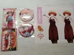 銀魂 神楽 缶バッジ ポストカード クリアカード ステッカー セット