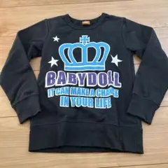 BABYDOLL 黒色トレーナー 130サイズ