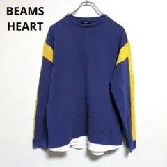 ビームスハート　Tシャツ　長袖　クルーネック　カジュアル【Sサイズ】