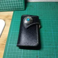 レザー　キーケース　ハンドメイド