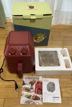 【recolte】レコルト エアオーブン RAO-1 レッド 未使用品のサムネイル