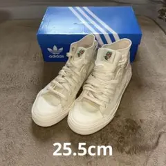 アディダス　ニッツァ　ハイ　adidas Nizza Hi RF 花柄刺繍