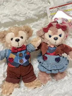 ダッフィー シェリーメイ ぬいぐるみバッジ 2016 バレンタイン限定