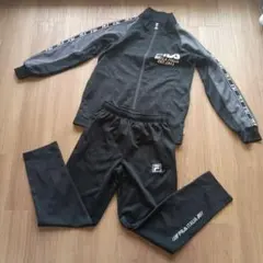 FILA　 ジャージ　セット 　上下　黒　160 160センチ　小学生