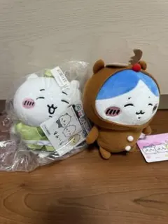 ちいかわ　ぬいぐるみセット 茶色と緑