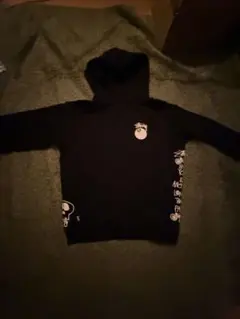 Stussy ブラック フード付きパーカー