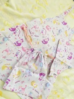 着替えやすい！幼児用エプロンセット　子供用エプロン　110サイズ前後