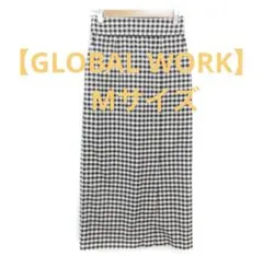 【GLOBAL WORK】ギンガムチェック ロングスカート