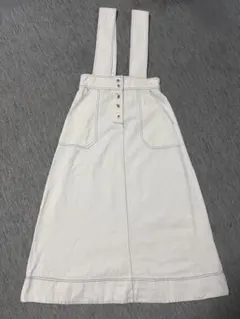GRL デニムサロペットスカート M ポケット付