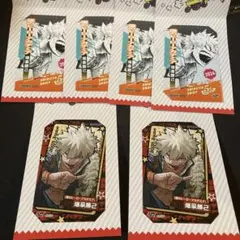 ヒロアカ　キャラクターミニブロマイド　ジャンプショップ　爆豪勝己　6点セット