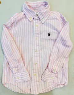 Ralph Lauren ピンクストライプ ボタンダウンシャツ 4