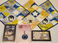 ぽちくじ　C賞　御伴ミニタオル　三日月宗近　鳴狐　半券　鶴丸国永　紋チャーム