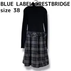 BLUE LABEL CRESTBRIDGE ドッキングワンピース　チェック