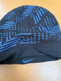 Nike リバーシブル　ニット帽 青/黒
