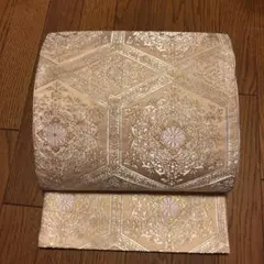 やまと謹製　六通柄袋帯　亀甲花紋　正絹