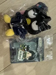 進撃の巨人×サンリオ リヴァイ　バッドばつ丸 ぬいぐるみ ラバーチャームのサムネイル
