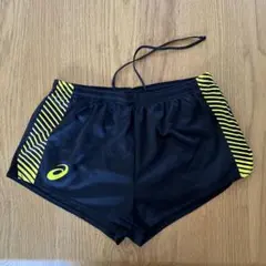 アシックス　ランニングパンツ L 黒